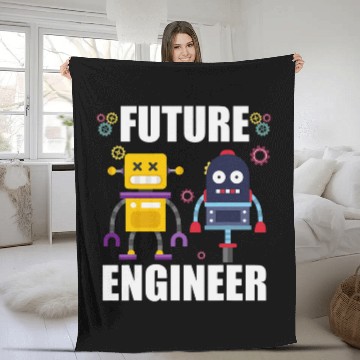 Discover Robotics Lovers Robot Lovers Future Engineer Fleece Blankets