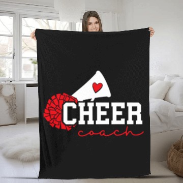 Discover Cheer Coachs Cheerleader Cheerleading Game Day Fleece Blankets