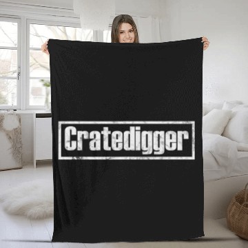 Discover Cratedigger Hoarding Collecting Vinyl Records Baseball Tees Fleece Blankets