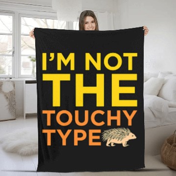 Discover Lacrosse Gift Im Not The Touchy Type Zip Fleece Blankets