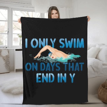 Discover Swimming Pool Only Swim On Days Baseball Tees Fleece Blankets