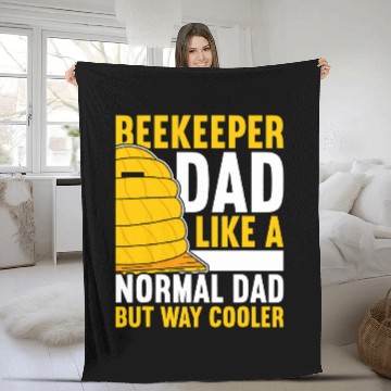 Discover Beekeeper Dad Bees Honey Beekeeping Fleece Blankets