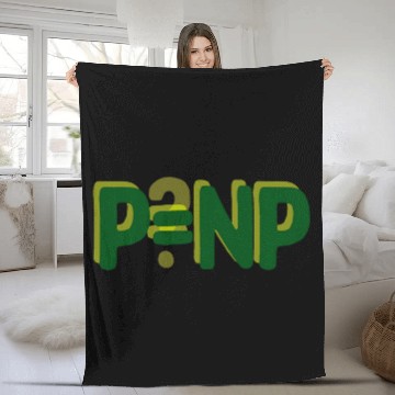 Discover P NP Millennium Math Problems Computer Science Geeky Tech Fleece Blankets