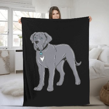 Discover Cane Corso Grey Blue Eyes Baseball Tees Fleece Blankets