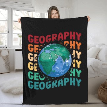 Discover Geography Earth Science Students Geology Study Fleece Blankets