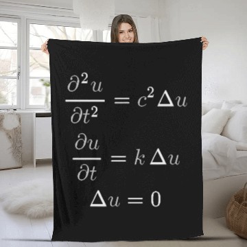 Discover Partial Differential Equations PDE of Mathematical Physics Fleece Blankets