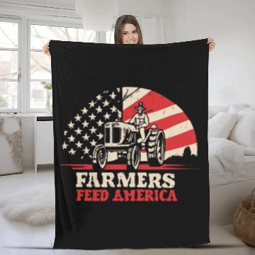 Discover For a Farmer America Needs Farmers Feed USA support Farmers Baseball Tees Fleece Blankets