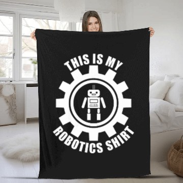 Discover Robotics Funny Quote Hobby Robot Mechanics Fleece Blankets