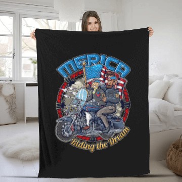 Discover George Washington Abraham Lincoln Patriotic Biker Motorcycle Baseball Tees Fleece Blankets