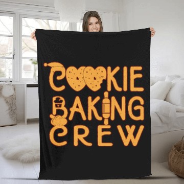 Discover Cookie Baking Crew Christmas Funny Gingerbread xmass Baker Baseball Tees Fleece Blankets