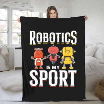 Discover Robotics Kids Robot Boys Robots Fleece Blankets