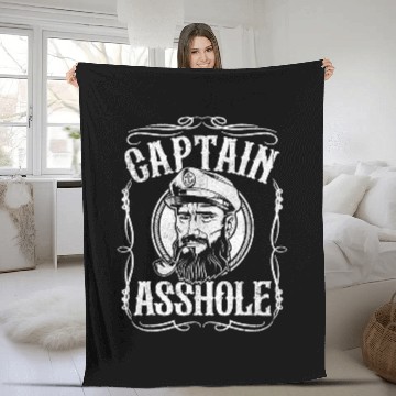 Discover Pontoon Fun Funny Captain Asshole Summer Boating Pontoon Boat Sailor Baseball Tees Fleece Blankets