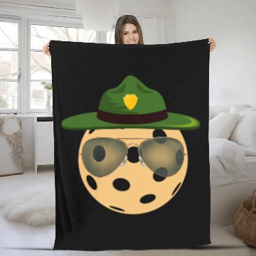Discover Funny Park Ranger Pickleball Lover Player Coachs Fan Fleece Blankets