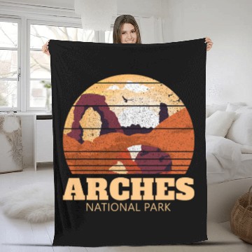 Discover Arches National Park Utah National Park Arches Fleece Blankets