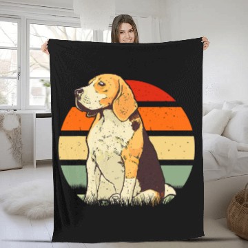 Discover British Dog Breed Beagle Fleece Blankets