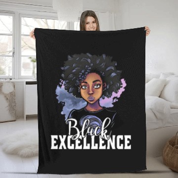 Discover Black Excellence African Pride Black History Month Fleece Blankets