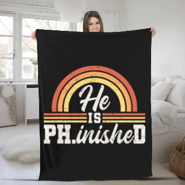 Discover He Is Ph inisheD Doctor of Philosophy 21 Baseball Tees Fleece Blankets