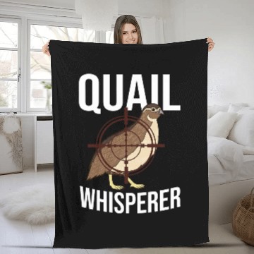 Discover Quail Hunting Bird Hunter Season 21 Zip Fleece Blankets