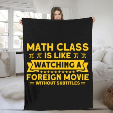 Discover Like Watching A Foreign Movie Math Mathmatics 21 Fleece Blankets
