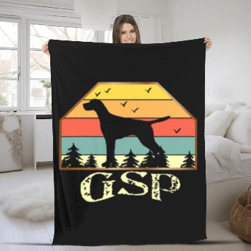 Discover German Shorthair Pointer Gift GSP DAD MOM I Nature Lover Fleece Blankets