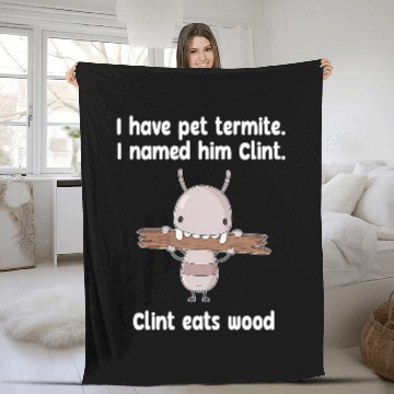 Discover Funny termite bug exterminator Baseball Tees Fleece Blankets