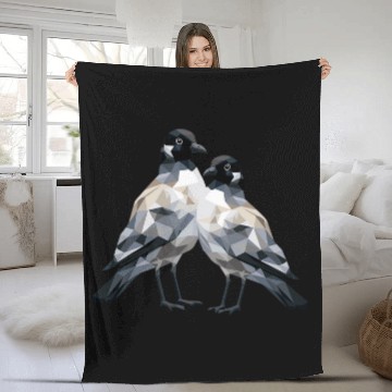 Discover Bonapartes Gull Geometric Patten ArtCute Bird Lover Fleece Blankets