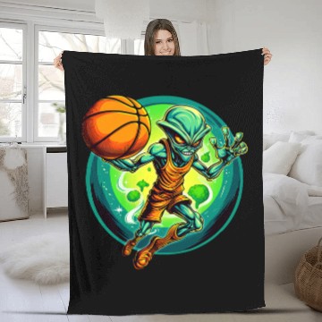 Discover Basketball Alien Baseball Tees Fleece Blankets