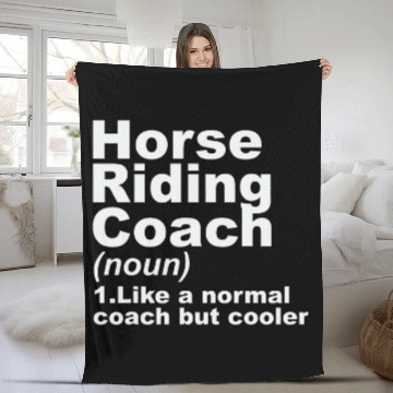 Discover Horse Riding Coachs Definition Zip Fleece Blankets