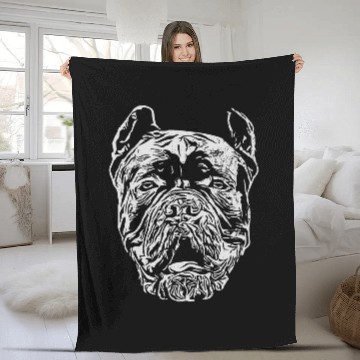 Discover Cane Corso Molosser Mastiff Italian dog Fleece Blankets