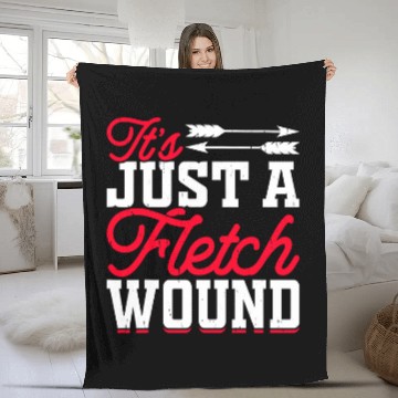 Discover Funny Archer targets Arrow Bowhunter Archery Fleece Blankets