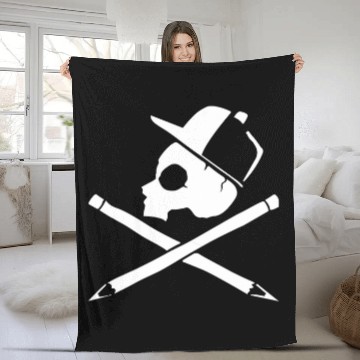 Discover Pirate Flag Artists Designers 2Illustrators Fleece Blankets