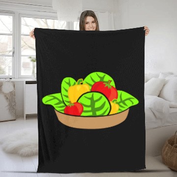 Discover Salad Lettuce Tomato Peppers Baseball Tees Fleece Blankets