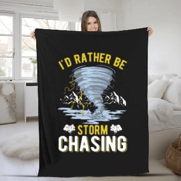 Discover Id rather be Storm Chasing Tornado Storm Chaser Baseball Tees Fleece Blankets