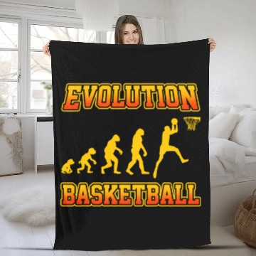 Discover Basketball Evolution for Basketball Players Baseball Tees Fleece Blankets