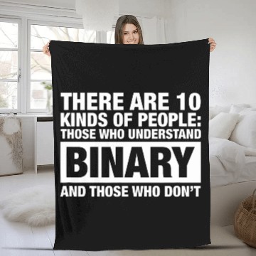 Discover Funny Binary Understanding Geek Interaction Computer Science Baseball Tees Fleece Blankets