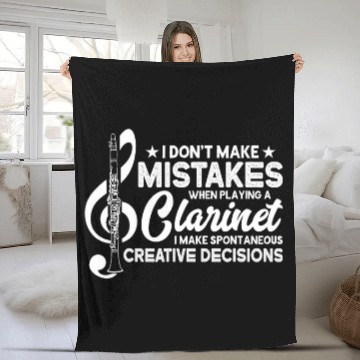 Discover Dont Make Mistakes Playing a Clarinet Creative Decisions 4 Baseball Tees Fleece Blankets