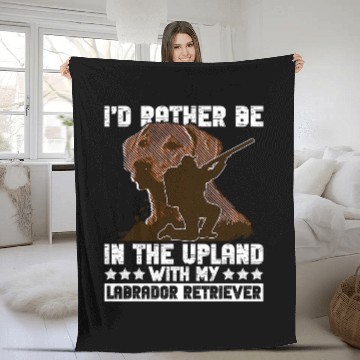 Discover Quail Hunter And Upland Game Hunting For Labrador Owner Fleece Blankets