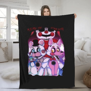 Discover Fnaf - Sister Location Fleece Blankets