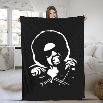 Discover Mac Dre Airbrush Stencil Fleece Blankets