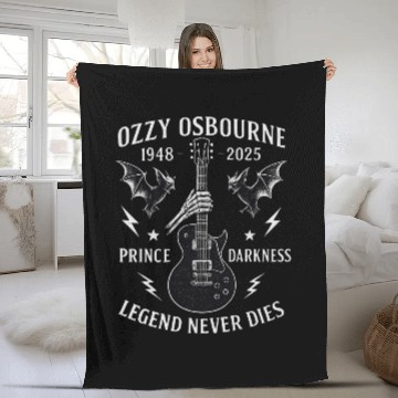 Discover Ozzy Osbourne Tribute Fleece Blankets
