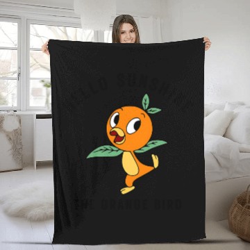 Discover The Orange Bird Fleece Blankets, Orange Bird Florida Oranges, Epcot Fleece Blankets