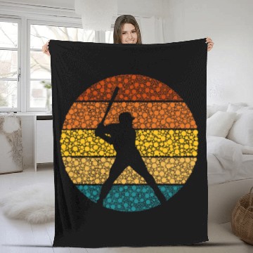 Discover Funny Polka Dot Day Baseball International Dot Day Kids Boys Fleece Blankets