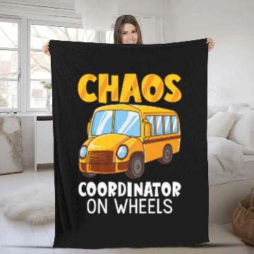 Discover Funny School Bus Driver Appreciation anniversary 4 Fleece Blankets
