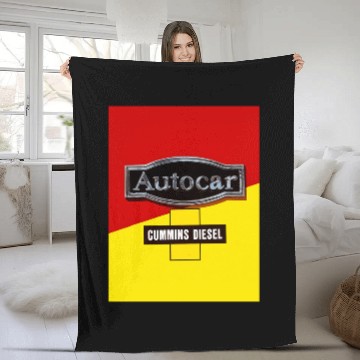 Discover Autocar Cummins Diesel Fleece Blankets