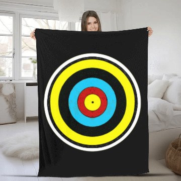 Discover Funny Archery Target Baseball Tees Fleece Blankets