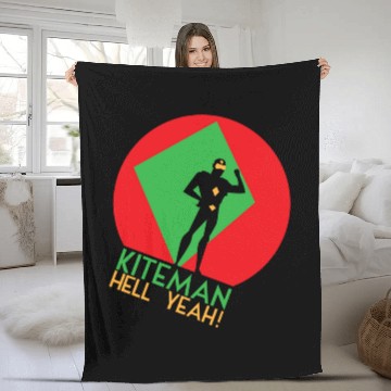 Discover Kiteman, HELL YEAH! - Kiteman - Fleece Blankets