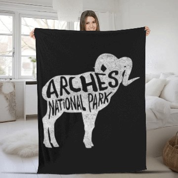 Discover Sheep Lover Arches National Park 3Bighorn Sheep Fleece Blankets