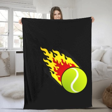 Discover Fireball Tennis Belgium Fleece Blankets