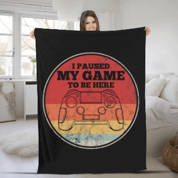 Discover I Paused My Game To Be Here Baseball Tees Fleece Blankets