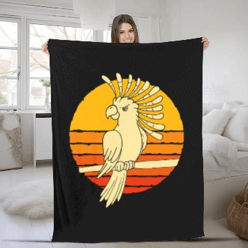 Discover Parrot Animal Bird Lover Birdwatching Retro Cockatoo Baseball Tees Fleece Blankets